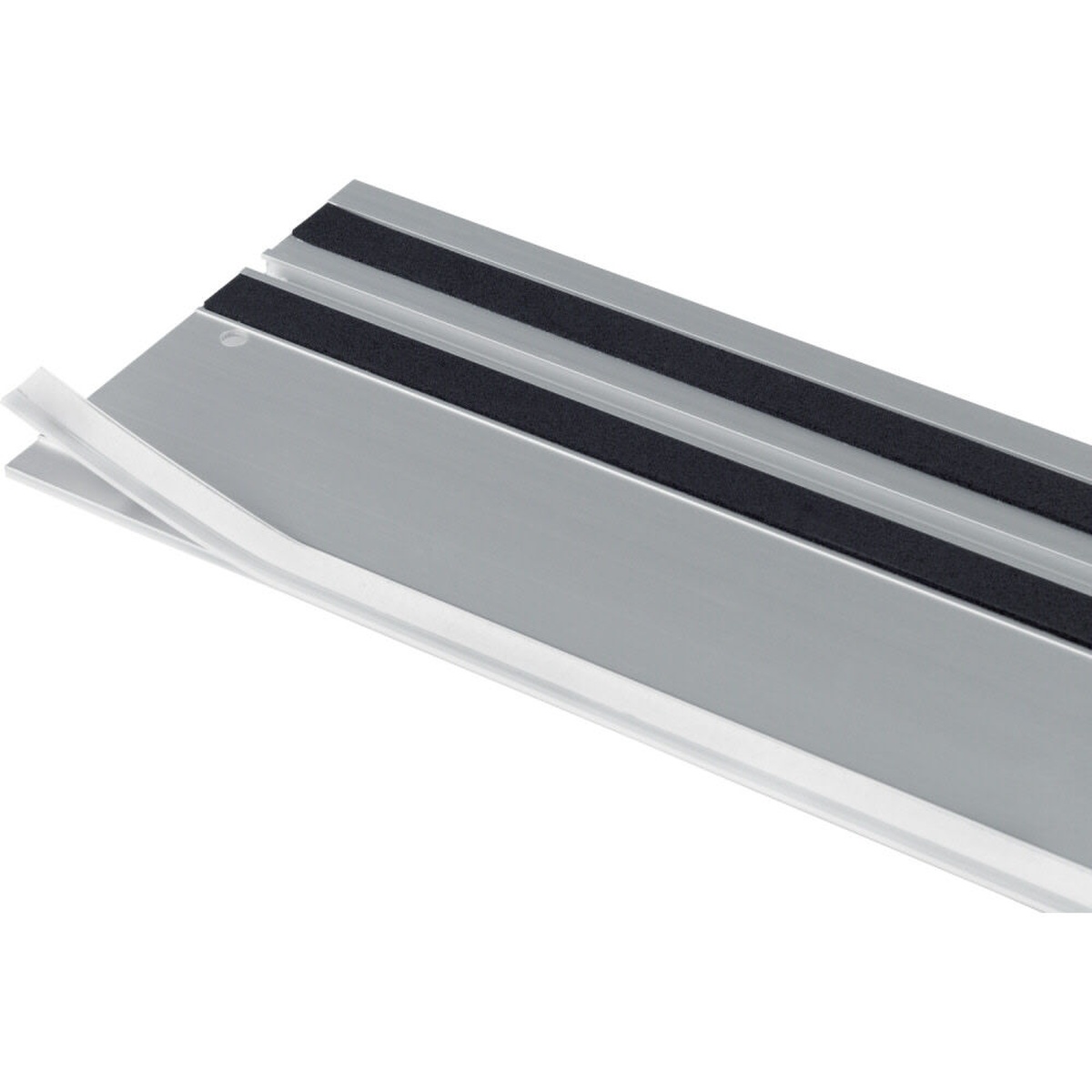 Festool 495209 197 inch Clear Splinterguard (5000mm) replacement guide rail accessory shown in close-up on a white background for track saw cut-line alignment and splinter control