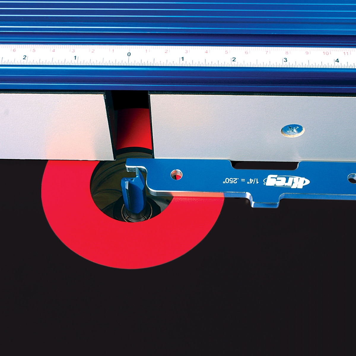 Kreg PRS3400 Precision Router Table Setup Bars used to set fence distance from a router bit on a router table