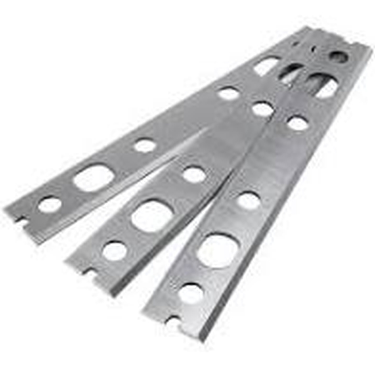 Jet 708801DX J6-KQC Quick Set 6 in. Jointer Knife replacement blades angled to show quick-set profile for 6 inch jointer service work