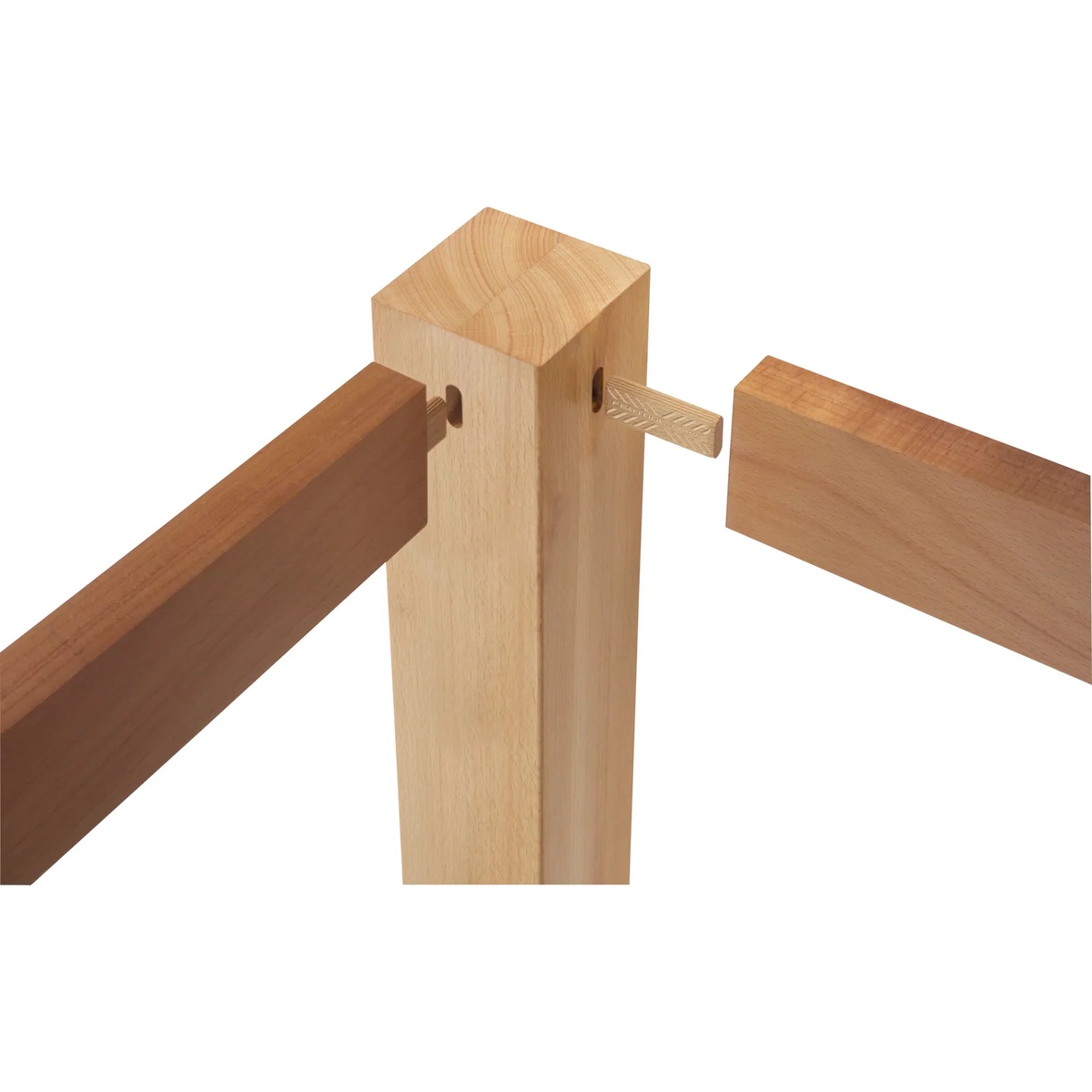 Festool 576792 Domino XL Assortment Systainer3 (12mm / 14mm) loose tenon used in a wood frame corner joint during furniture assembly