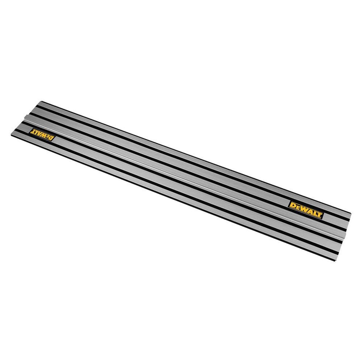 DEWALT DWS5020 46-Inch TrackSaw Track shown as an aluminum guide rail for straight woodworking cuts on sheet goods and panel material