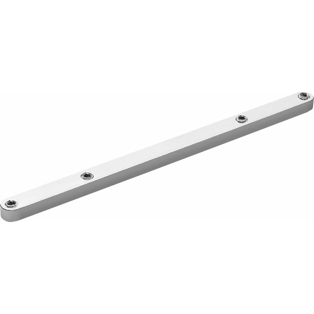 Festool 484455 MFT Connector steel bar with four set screw points shown as a standalone work table accessory on a plain background
