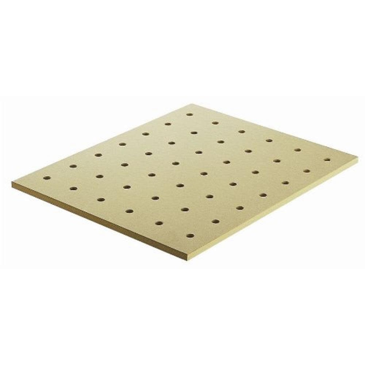 Festool 495543 Perforated Top For MFT/3 And MFT Basic replacement perforated table top shown as a clean MDF work surface for workshop cutting and assembly tasks