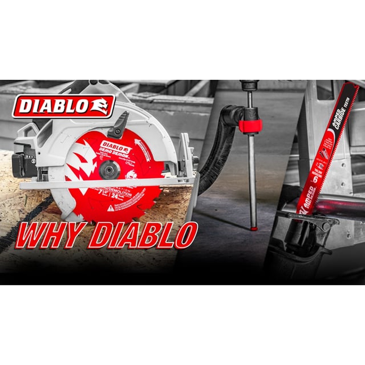 Diablo D1632X 16-5/16 in. x 32-Tooth General Purpose Saw Blade for Wood used on a jobsite circular saw for wood cutting