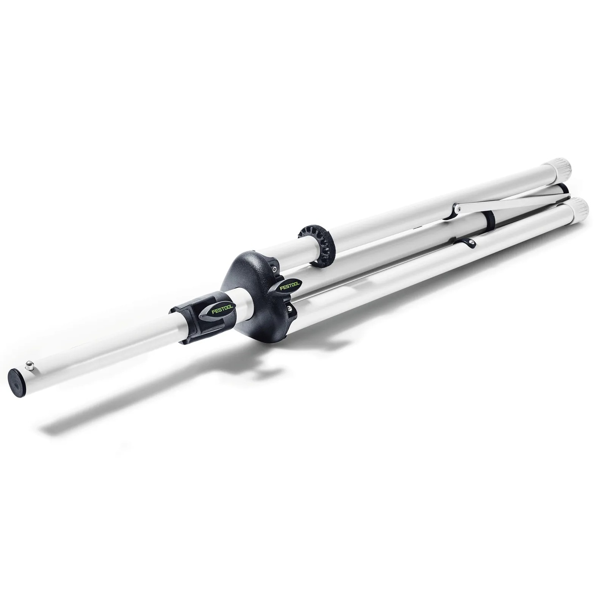 Festool Syslite Duo 200 Tripod folded for storage and transport on a white background