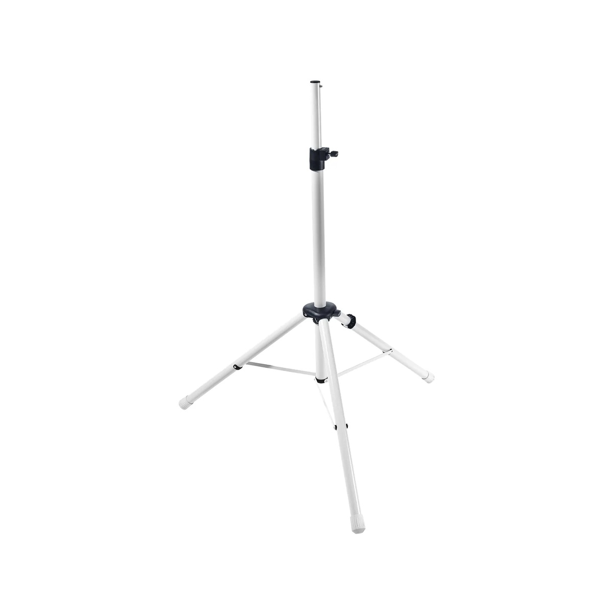 Festool Syslite Duo 200 Tripod opened with wide stance on a clean background showing stable leg layout for jobsite lighting