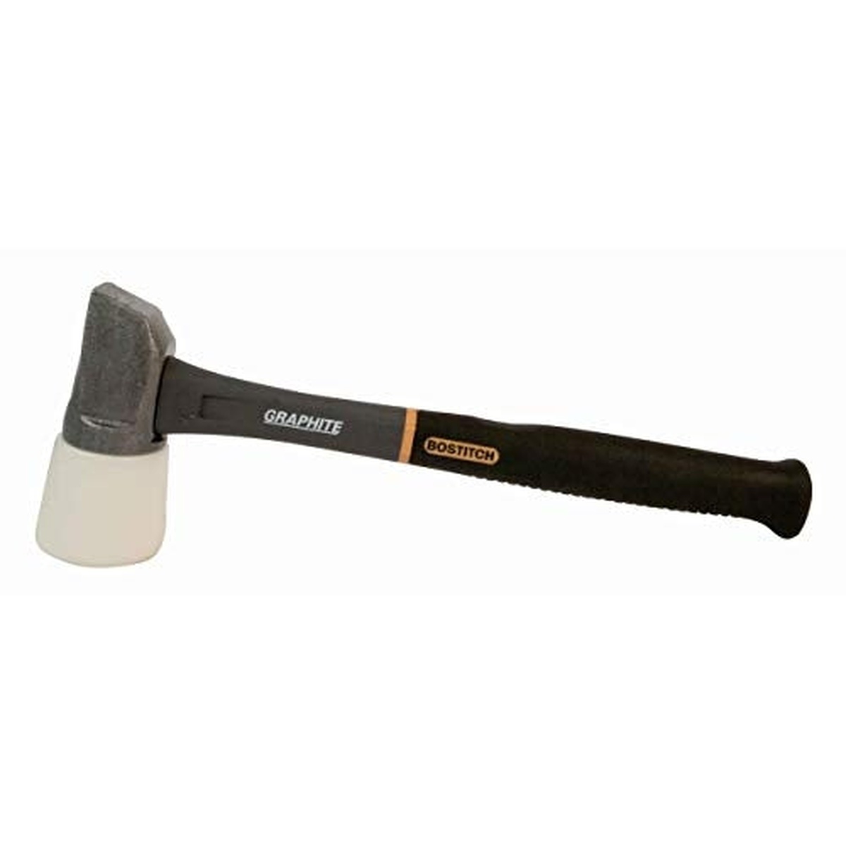Bostitch HFM-4 59 Oz. Graphite Hardwood Flooring Mallet product image showing the beveled soft face and graphite handle for hardwood flooring installation work