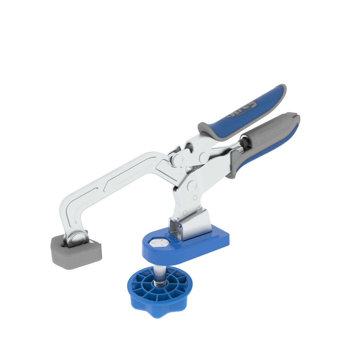 Kreg KBC3-BAS Bench Clamp with Bench Clamp Base shown as a benchtop clamp system with mounting base for woodworking and assembly tasks on a workbench