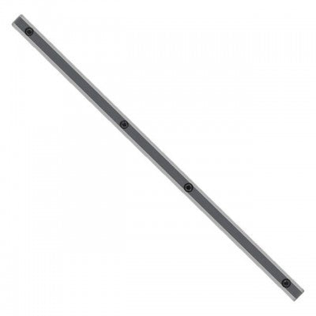 DeWalt 1009154-00 Track Connector guide rail connector shown as a replacement accessory for joining track saw rails in a workshop cutting setup
