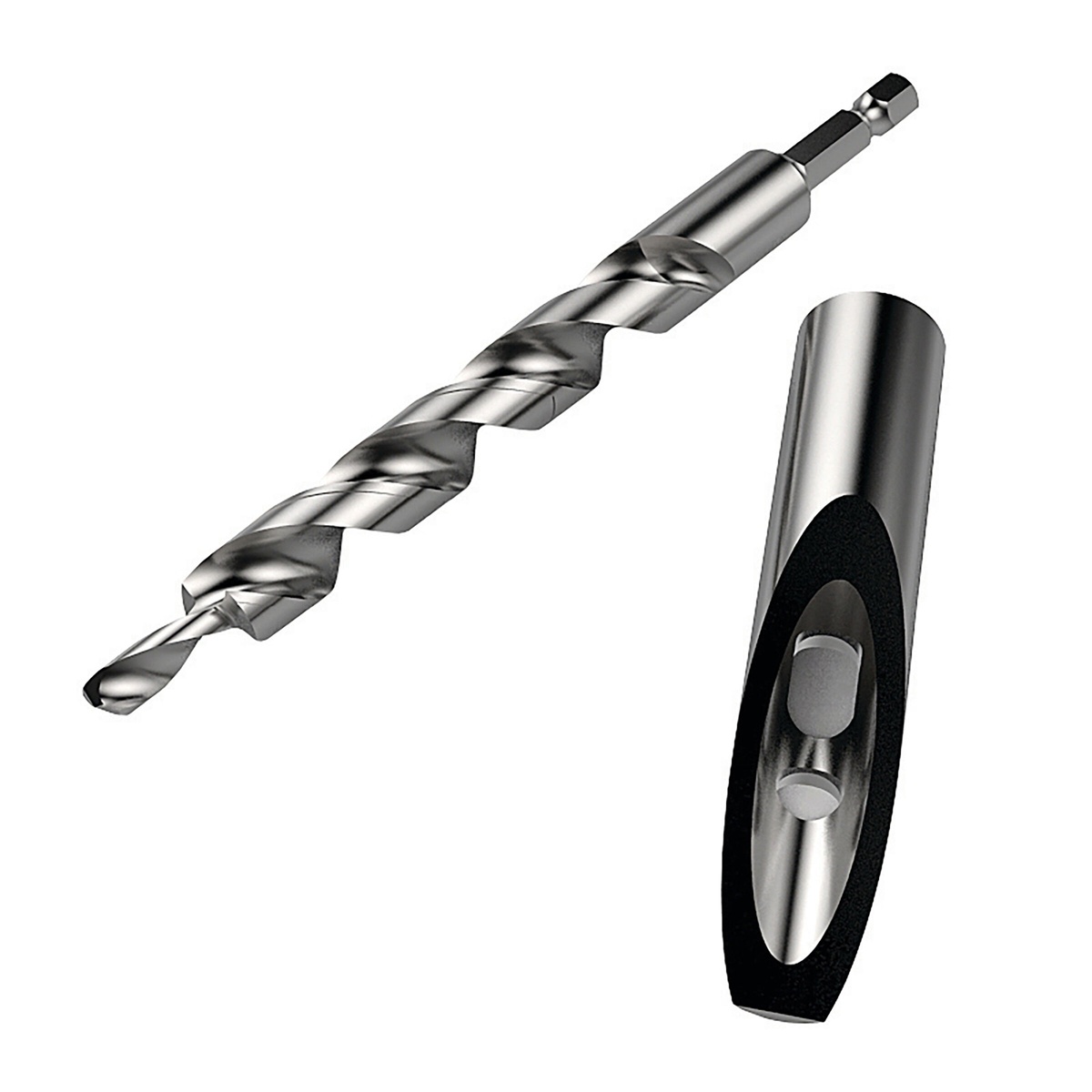 Kreg DB210-HDBB Foreman HD Heavy-Duty Drill Bit with Drill Guide shown as a two-piece accessory for creating large pocket holes with a Foreman pocket-hole machine in woodworking and framing applications