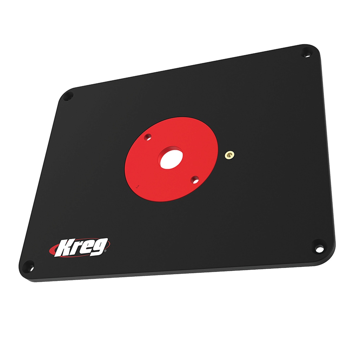 Kreg Tool PRS4038 Precision Router Table Insert Plate - Undrilled phenolic router table insert plate shown assembled for stable router mounting