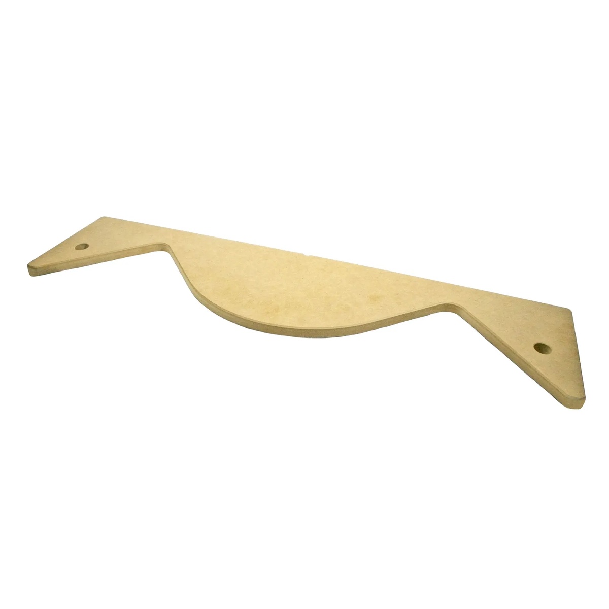 Festool 204536 Kapex Support Board for Crown Moulding shown as a contoured wood support accessory for KS 120 crown moulding cutting setup on a miter saw workstation