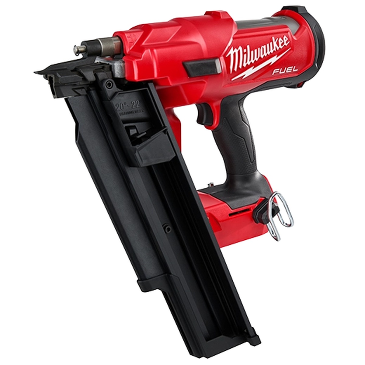 Milwaukee M18 FUEL 21 Degree Framing Nailer clean product view highlighting compact cordless design for framing and sheathing applications