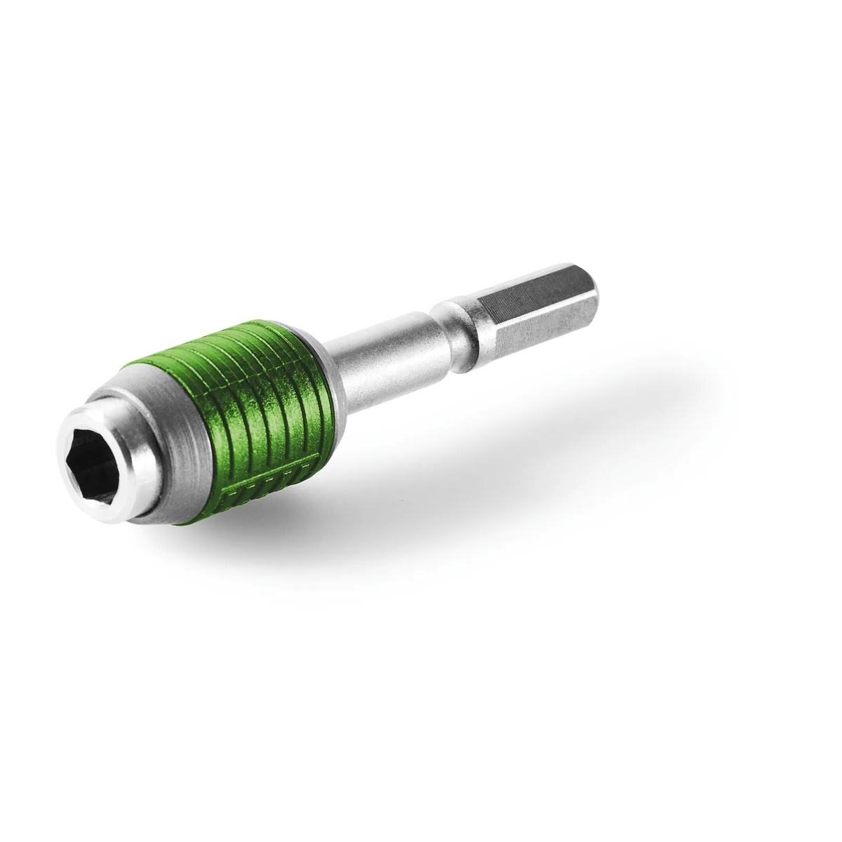 Festool 205097 Centrotec Quick Change Bit Holder BHS 60 CE product image showing the compact magnetic bit holder for standard 25 mm bits used with Festool cordless drills and CENTROTEC chucks