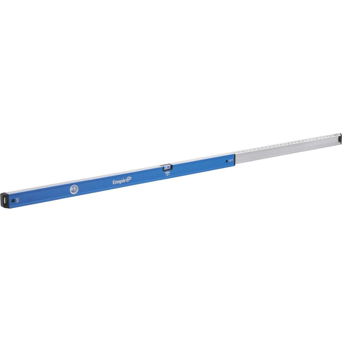 Empire eXT78 48-to-78 eXT Extendable TRUE BLUE Box Level shown fully extended for long layout and leveling work on oversized jobsite materials