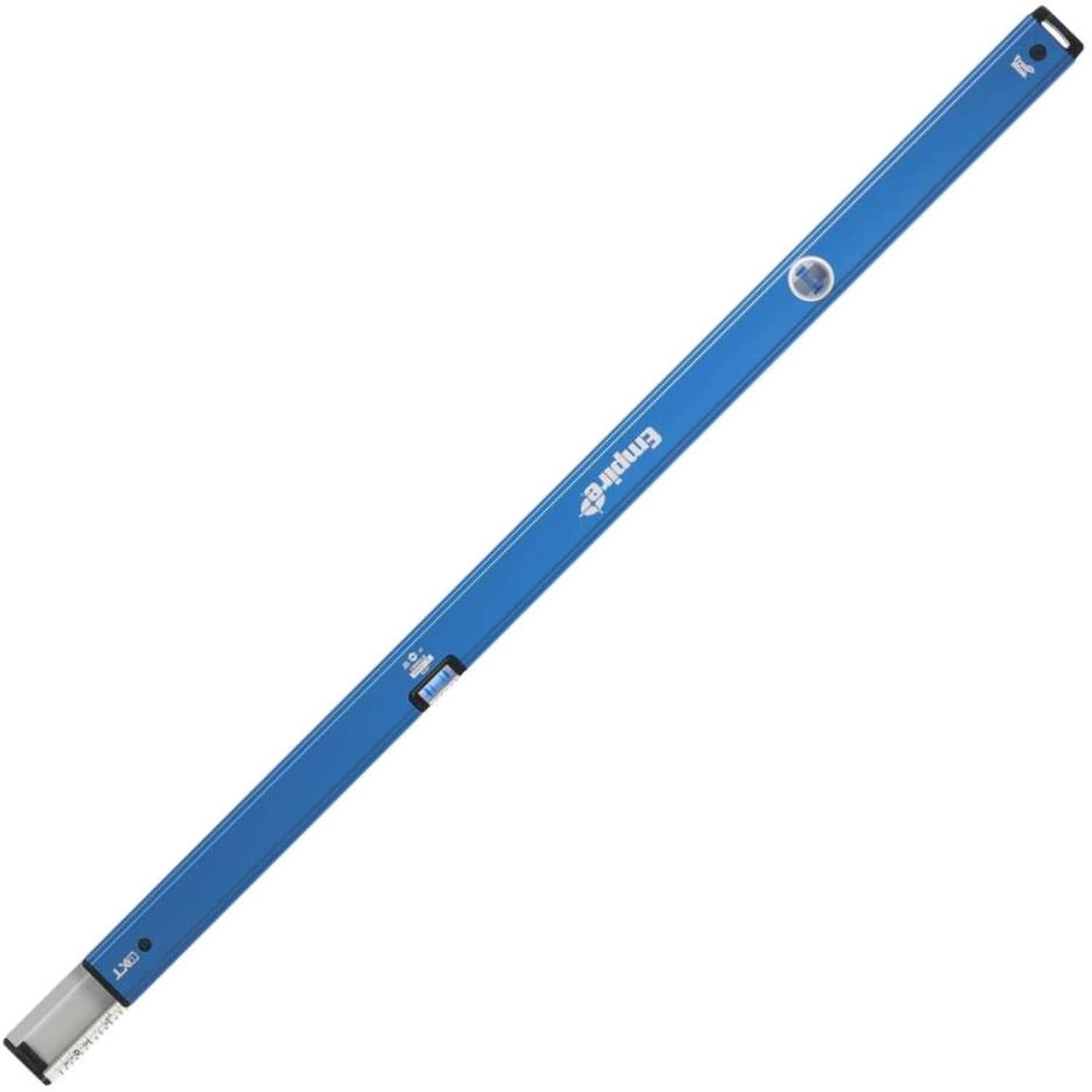 Empire eXT78 48-to-78 eXT Extendable TRUE BLUE Box Level highlighting vial placement and plumb checking for framing and installation work