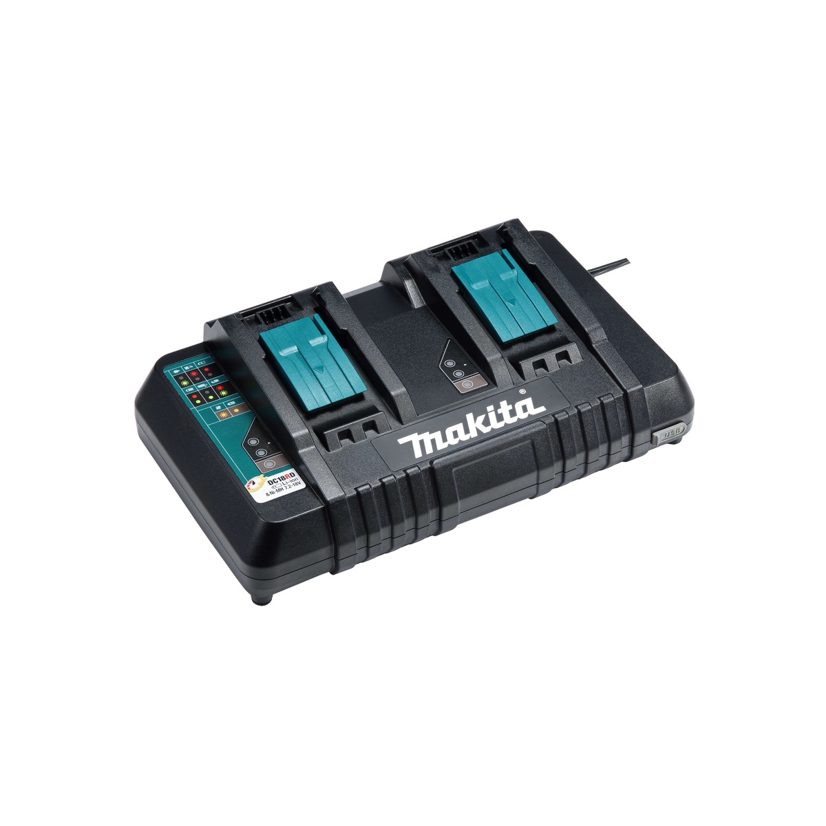 Makita XEC01PT1 power cutter kit dual-port charger supporting fast battery turnaround for concrete cutting and metal cutting work