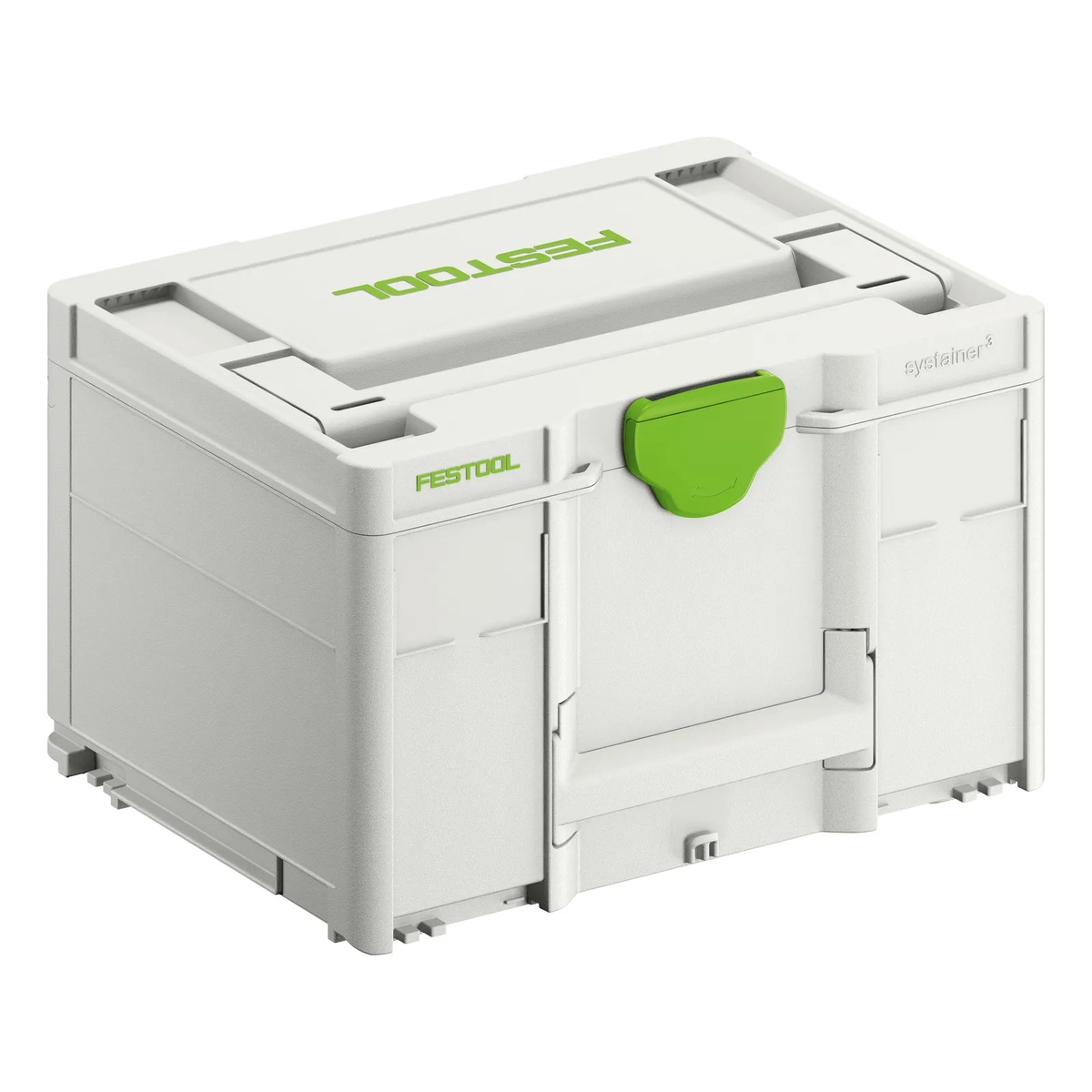 Festool SYS3 M 237 Systainer storage case shown as a clean product shot for organizing and transporting tools and accessories between shop and jobsite