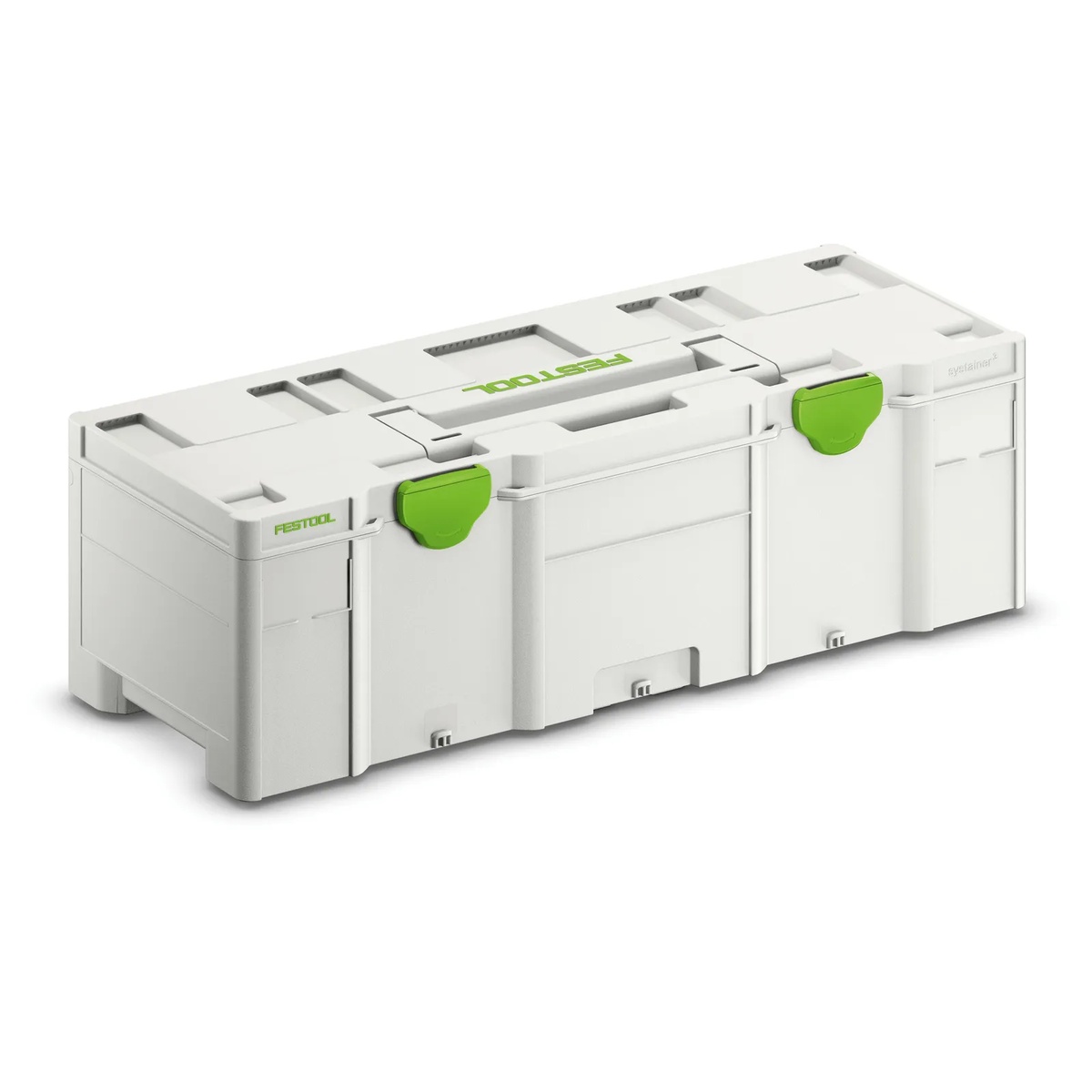 Festool 204850 Systainer3 XXL 237 closed product view showing the large storage case body and front latches