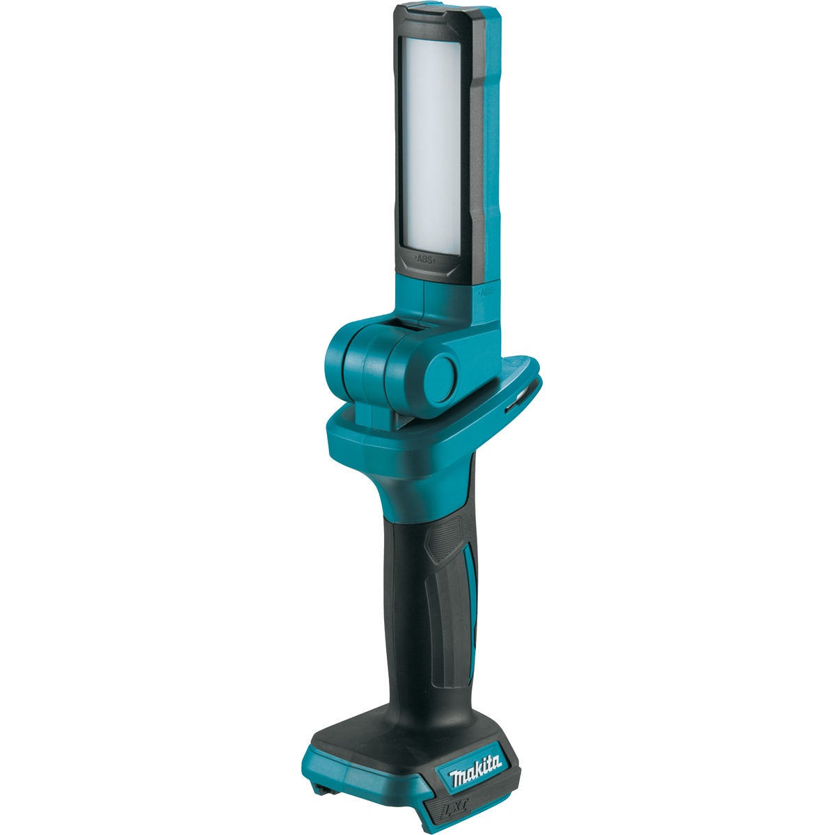 Makita DML816 18V LXT Lithium-Ion Cordless 18 L.E.D. Flashlight shown upright on a clean background for jobsite and workshop task lighting setup