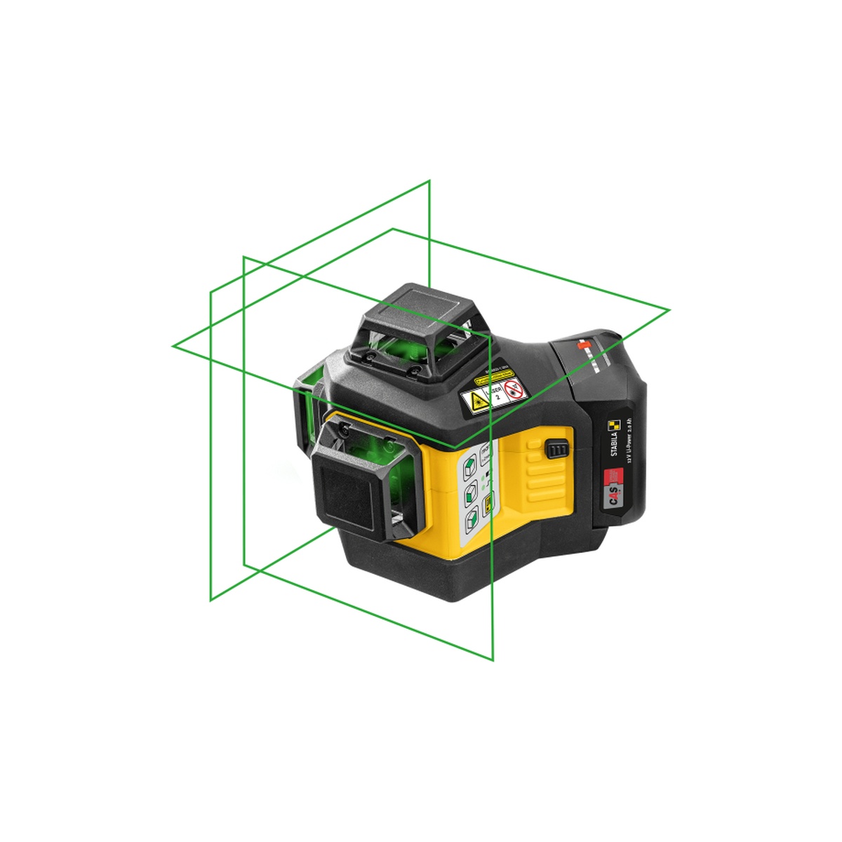 Stabila 03420 LAX 600G Green Beam 3-Plane x 360° Laser 7-Piece