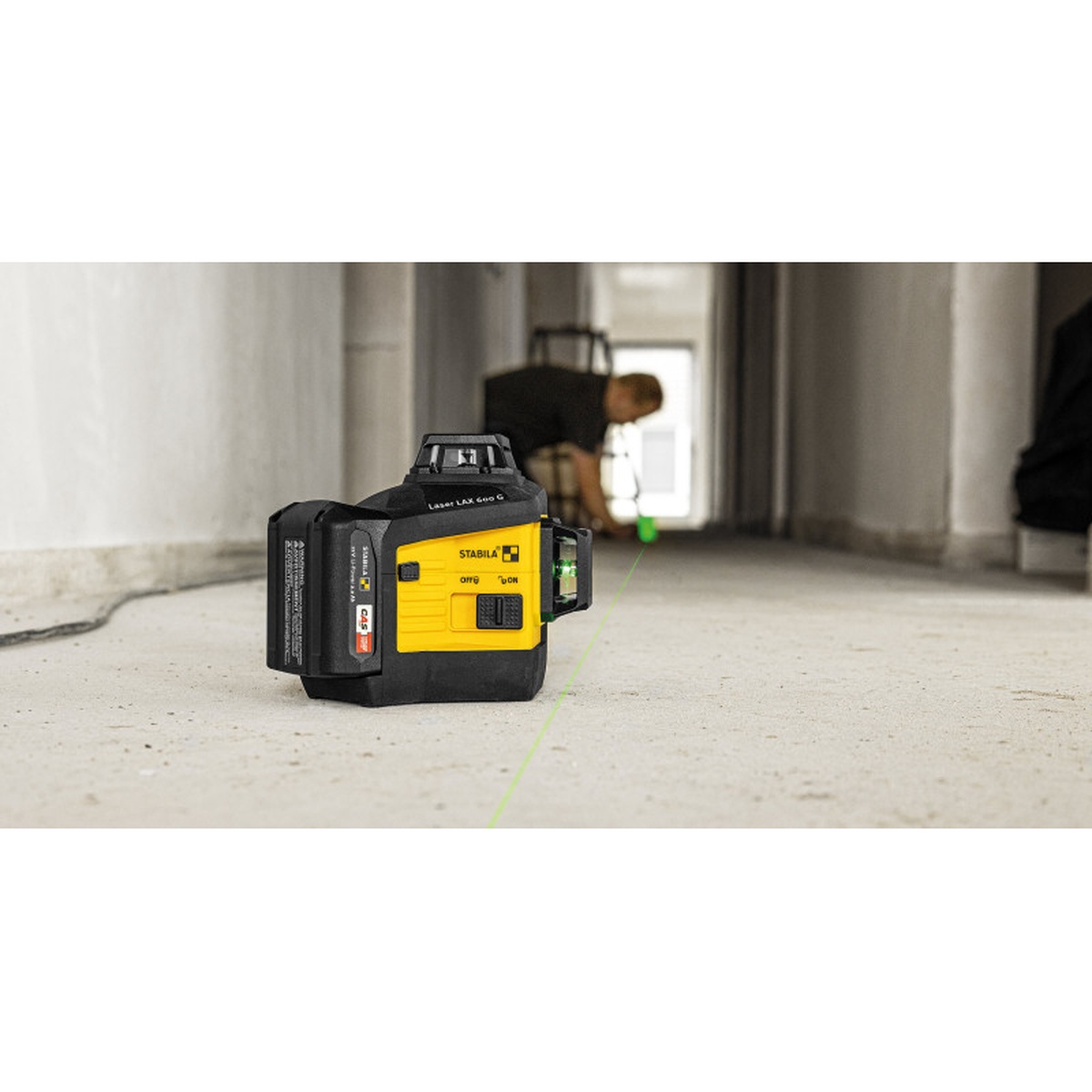 Stabila 03410 LAX 600G Green Beam 3-Plane x 360° Laser 5-Piece