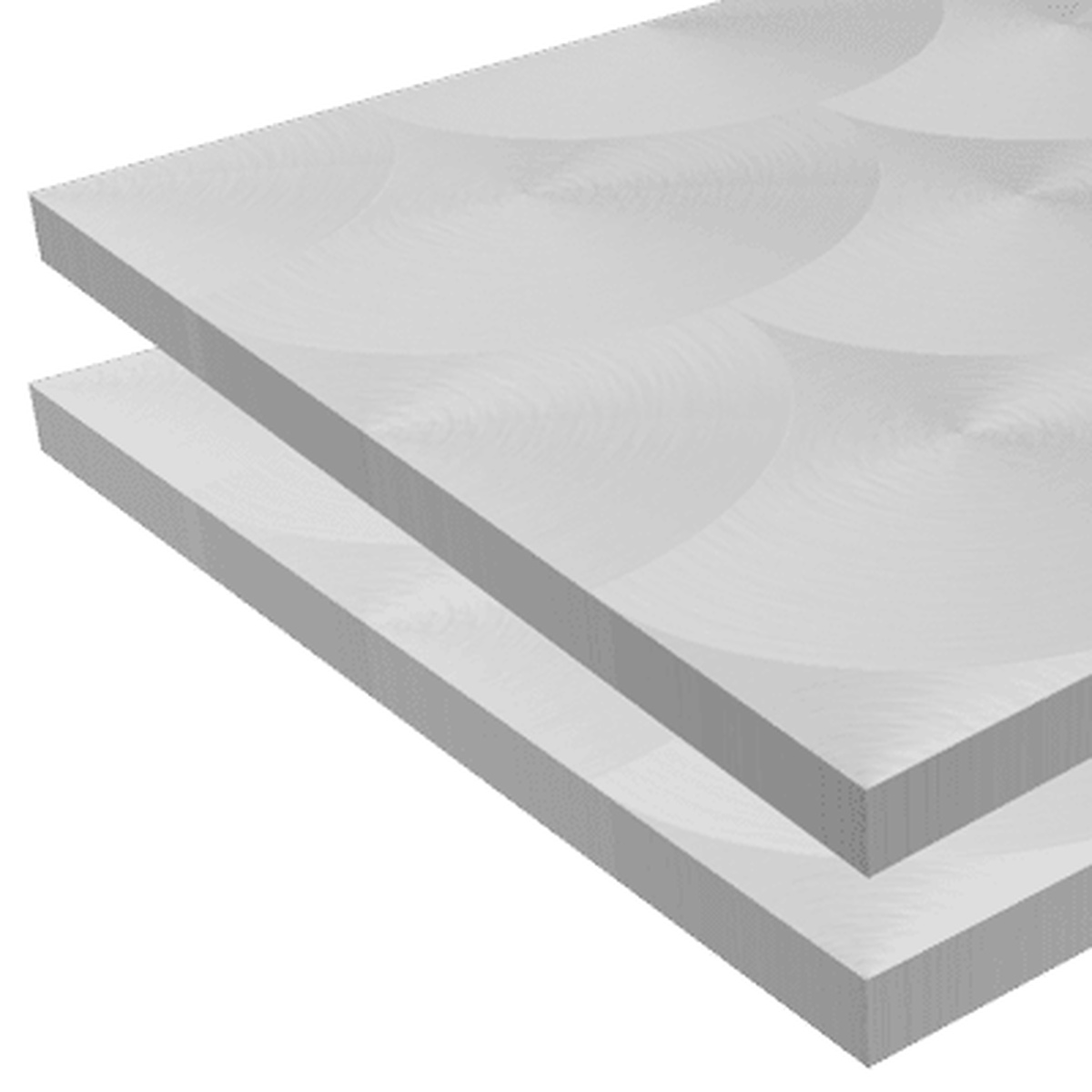 Aluminum plate stock representing the type of medium to thick non-ferrous material the Freud LU5C25 blade is designed to cut