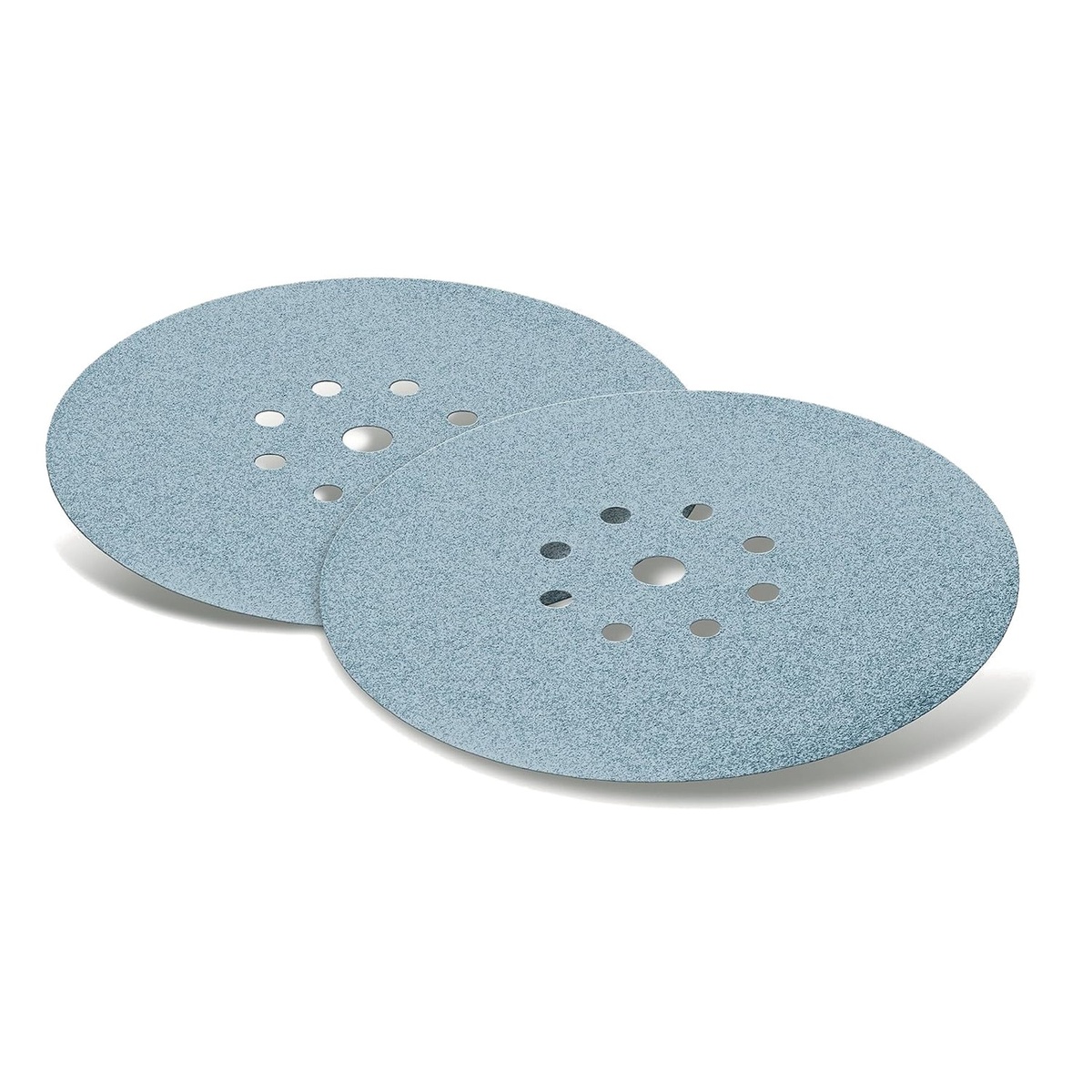 Festool 75-Piece Planex Granat NET 120/180/240 Grit Abrasive Starter Pack discs shown as sanding accessories for drywall finishing and surface prep