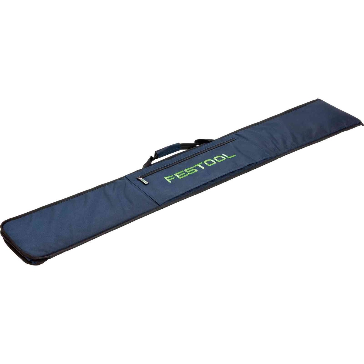 Festool FS 1900/2-KP 75 in. Guide Rail with Bag carrying case shown closed for storing and transporting guide rails between jobsites
