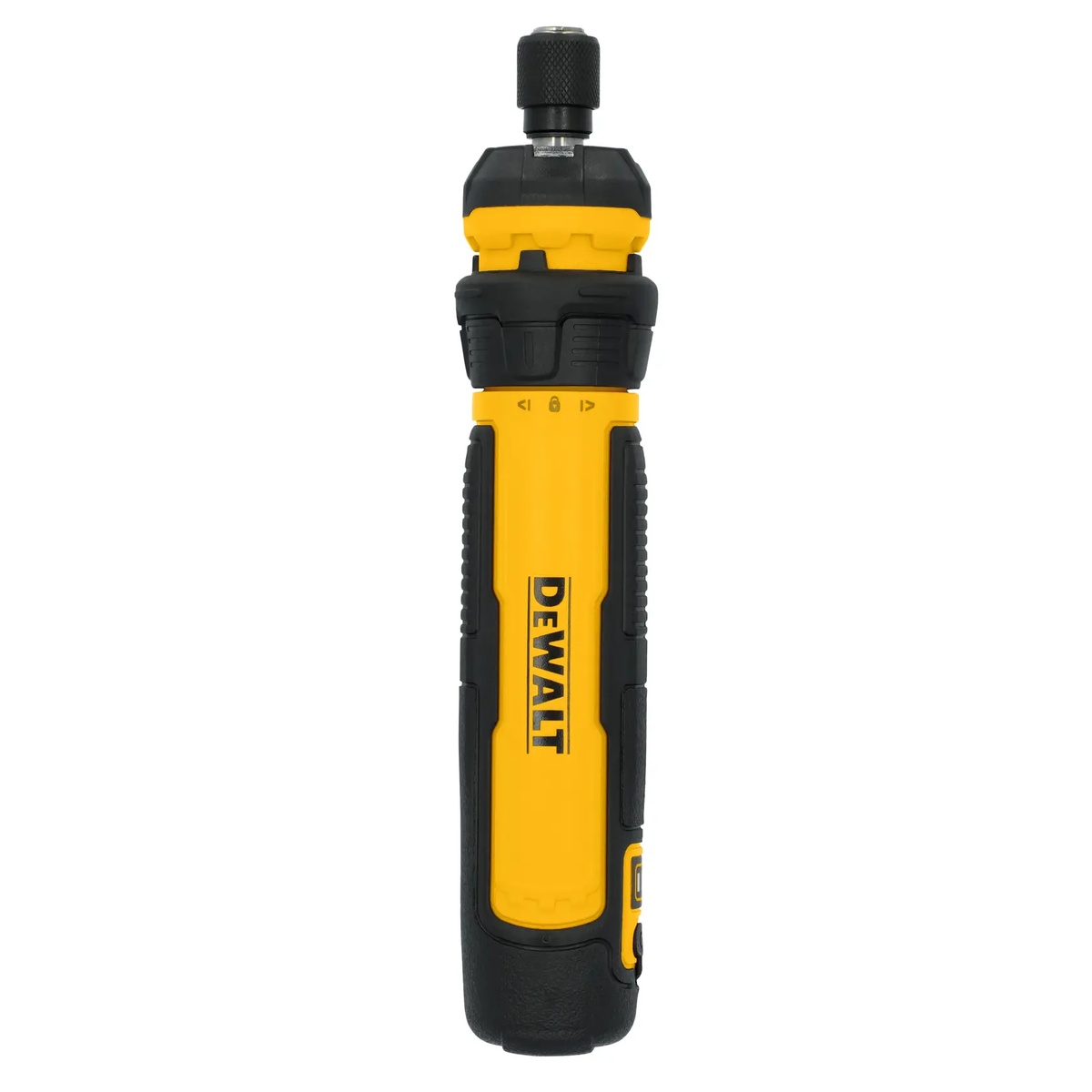 DeWalt DWHT66719 14-Piece Flexdrive 4V USB Screwdriver Kit shown as a compact cordless screwdriver with 1/4 inch quick-load collet for assembly and fastening work in tight spaces