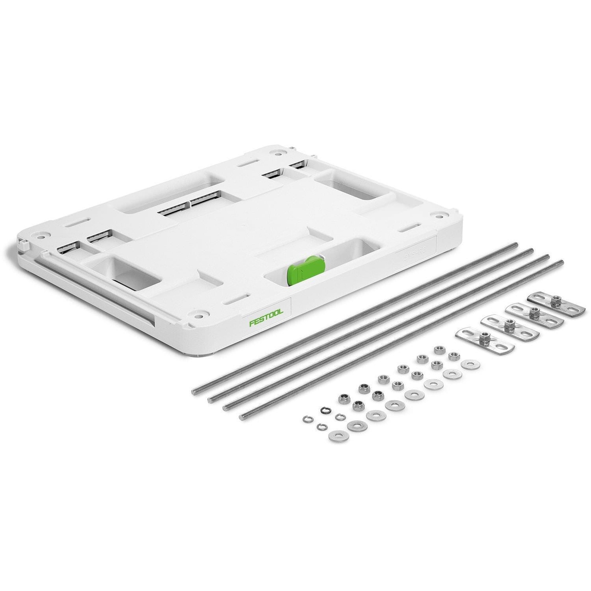 DH-SYS-AIR ceiling bracket with threaded rods and mounting hardware for Festool SYS-AIR HEPA Air Filter overhead workshop installation