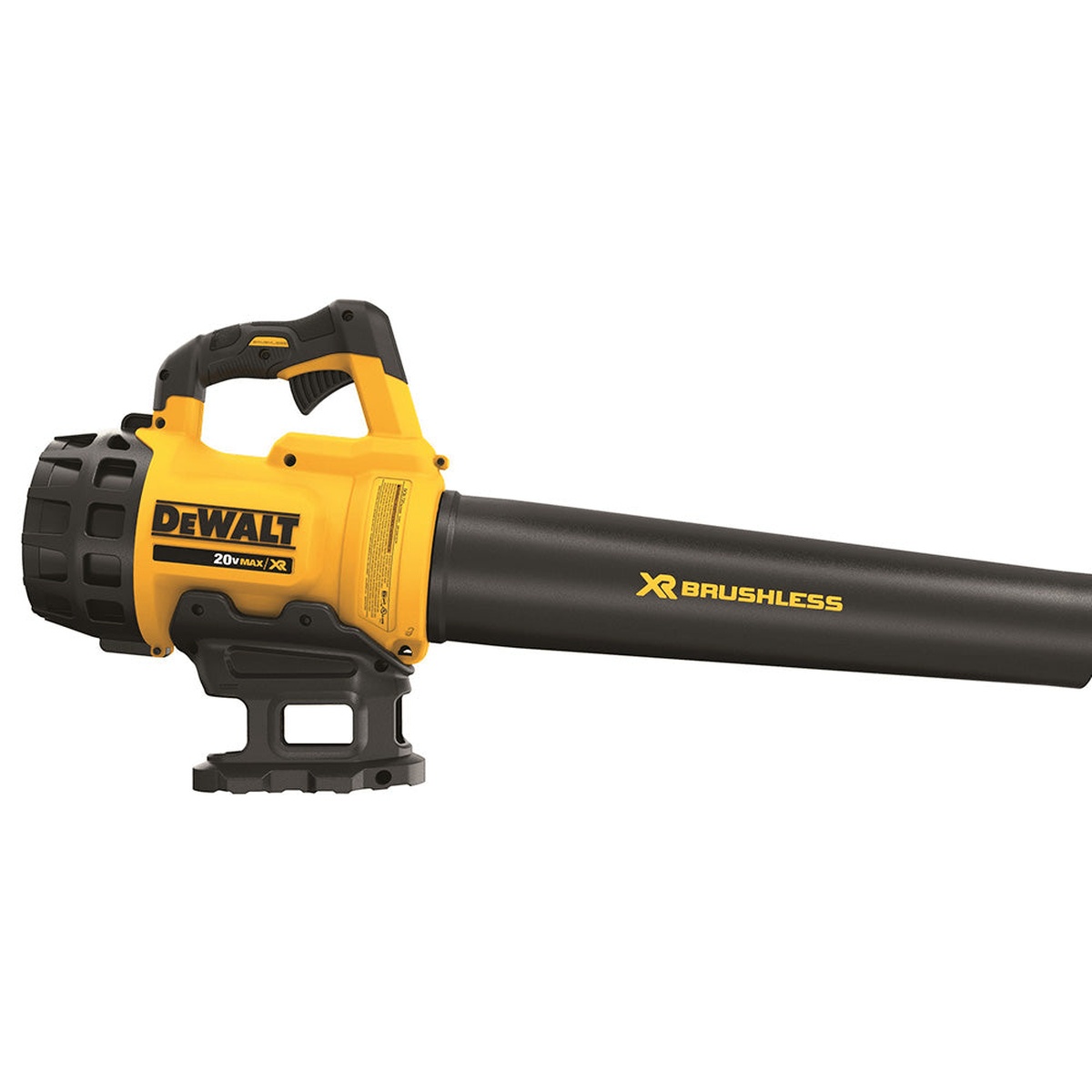 DeWalt DCKO975M1 20V MAX String Trimmer and Blower Combo 4.0Ah Kit blower side profile showing compact cordless design for controlled handheld yard cleanup
