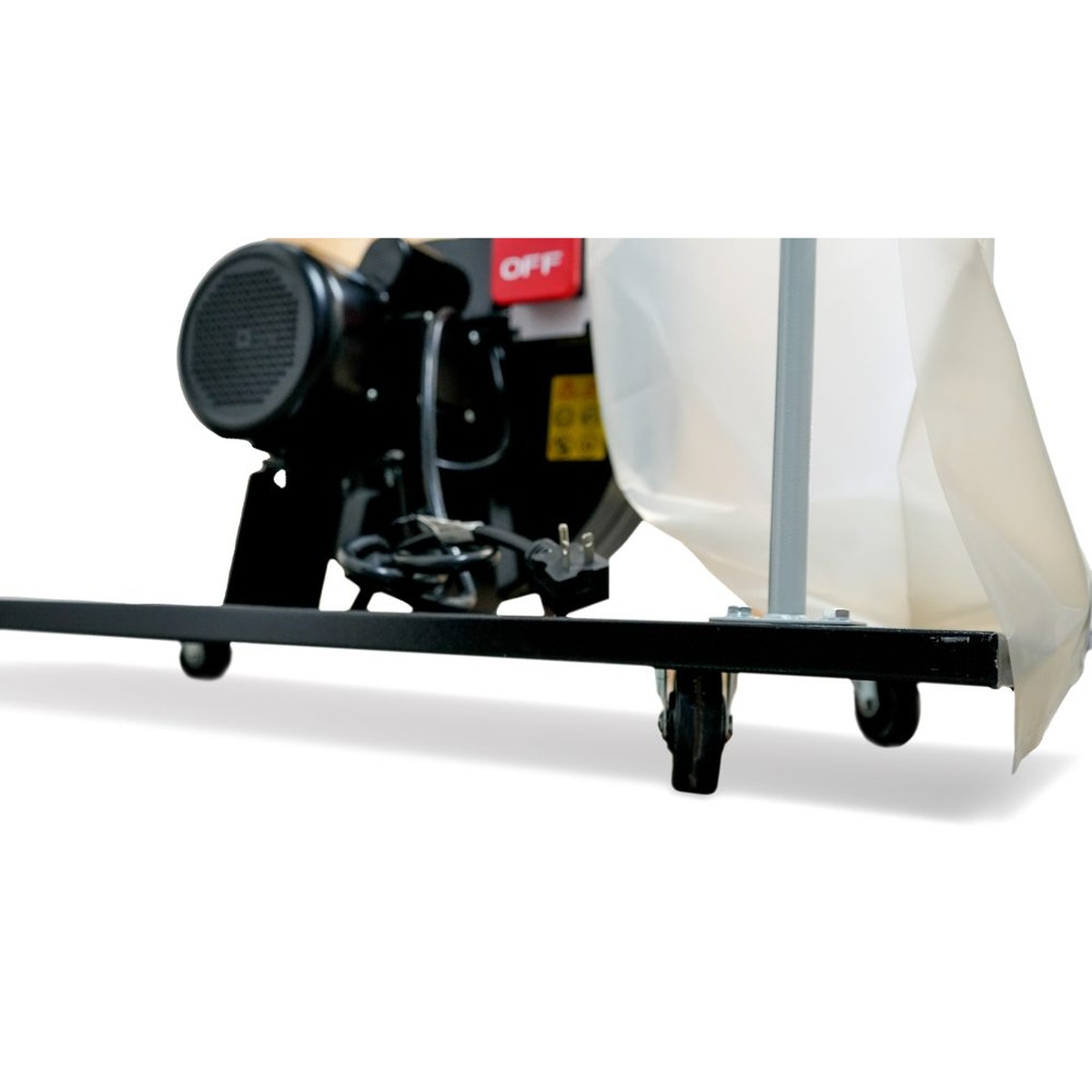 Maksiwa CPD/3.C Dust Collector caster wheel and base detail showing mobility for repositioning around a woodworking shop floor