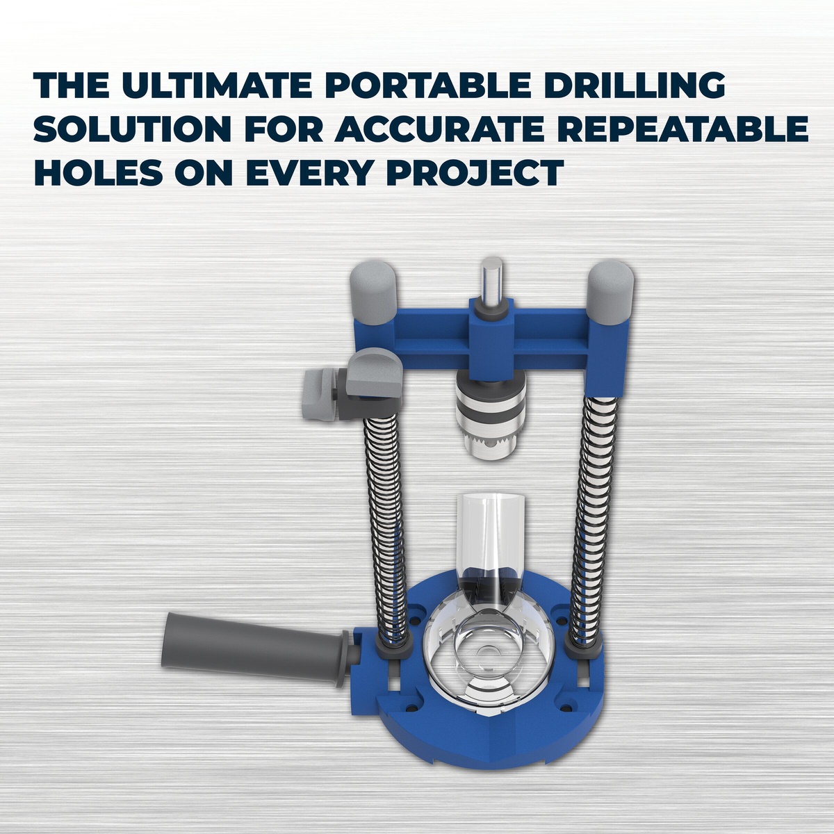 Kreg Tool KDG6500 drilling guide product view showing a portable drilling guide for accurate repeatable holes in shop and jobsite work