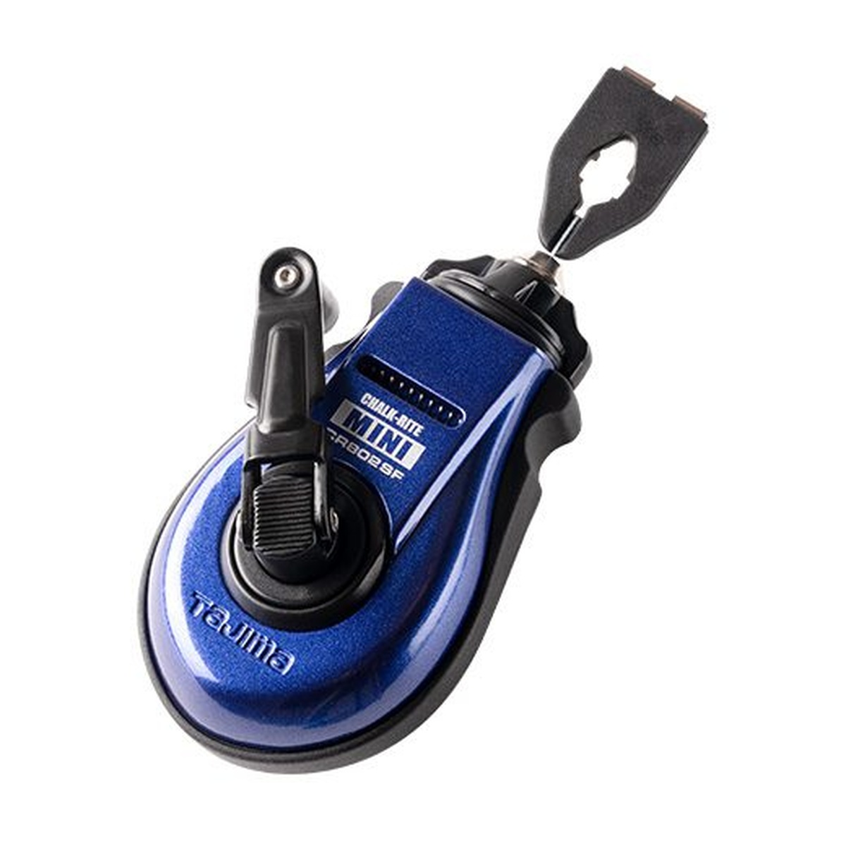 Tajima CR802SFB Chalk-Rite MINI Chalk Line product view showing the compact reel used for precise chalk snap-line layout in construction and remodeling