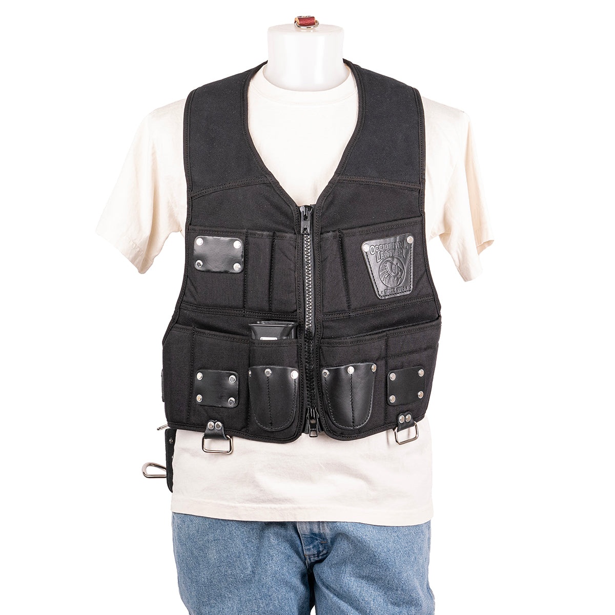 バッグ APPLEBUM Utility Vest Occidental Leather 2536 Builders' Zip Vest, Regular Size – Tool Nut