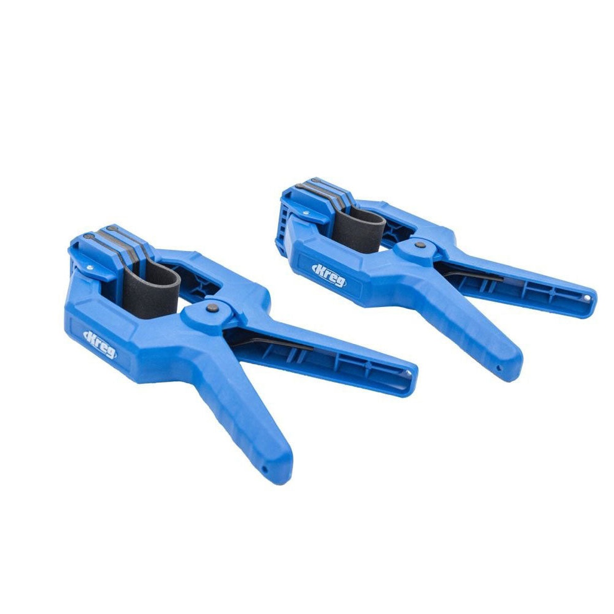 Kreg KEBC100 Edge Band Clamp set shown on a white background with two clamps included