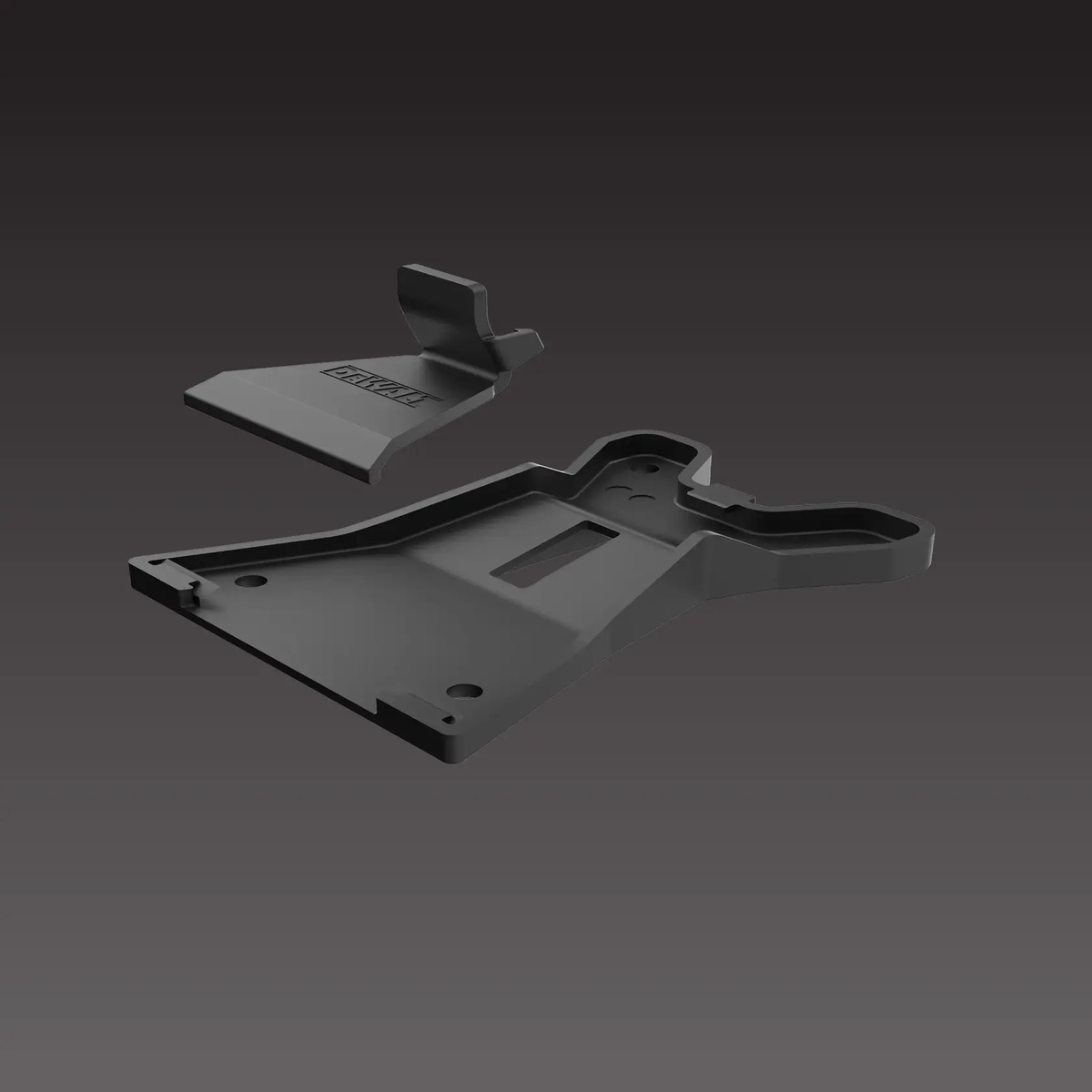DeWALT DWHTPAD TOUGHSERIES Construction Jack Pad Accessory Pack showing the rubber lift pad and base pad for use with a construction jack in finish-sensitive lifting applications
