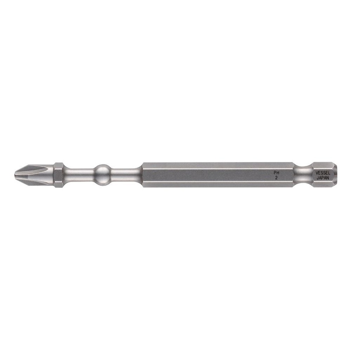 Included 1/4 inch hex screwdriver bit for the Vessel 220USBS1U Speed Promotion e-Assist USB Rechargeable High Speed Screwdriver used in fastening applications