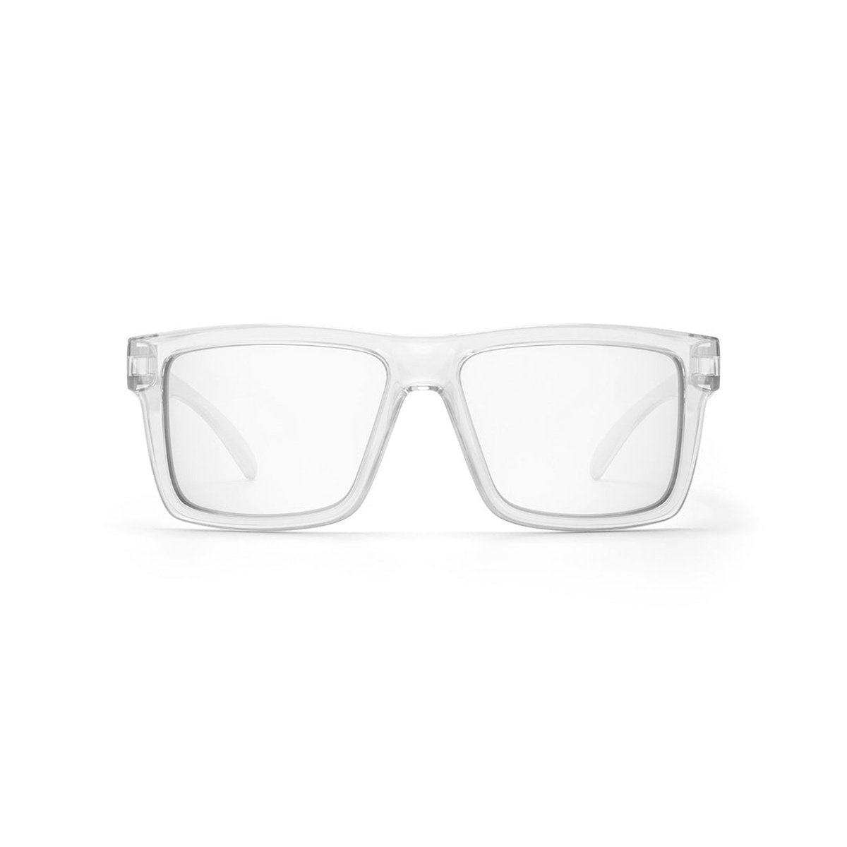 Heat Wave Visual VISE Z87 Sunglasses Vapor Clear Frame Tuff-Tec Clear Lens front view for workshop, garage, and indoor task use