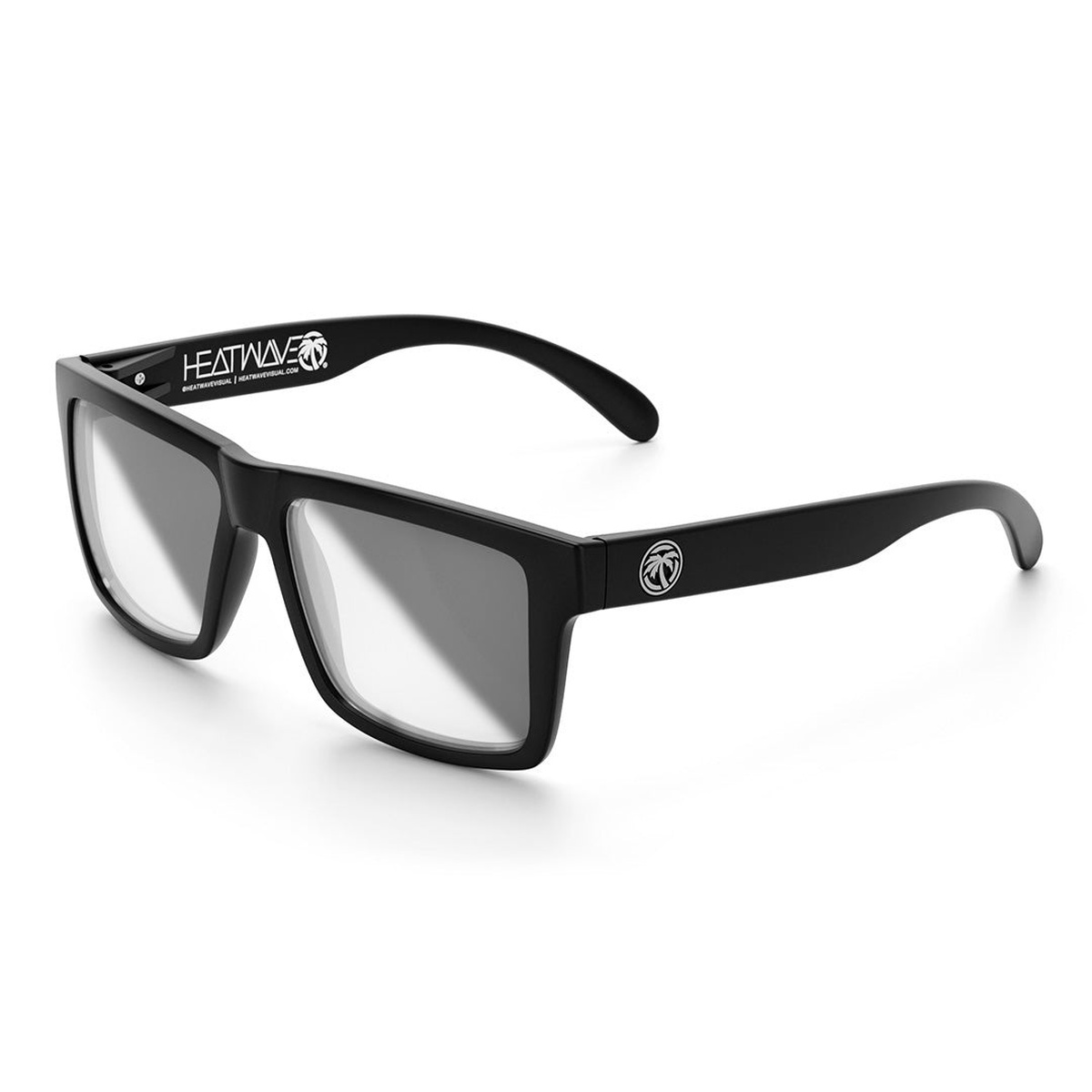 Heat Wave Visual VISE Z87 Sunglasses Black Frame Photochromic Lens with clear adaptive lenses for shop work, garage use, and outdoor transitions