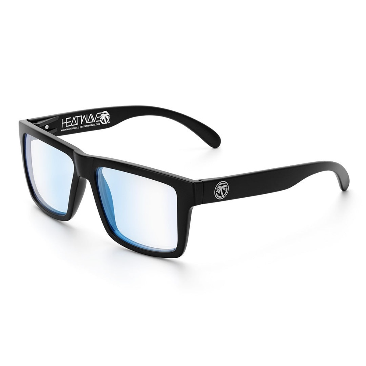 Heat Wave Visual VISE Z87 Sunglasses Black Frame Blue Light Blocking Lens shown as black frame safety eyewear for everyday shop, office, and indoor work use