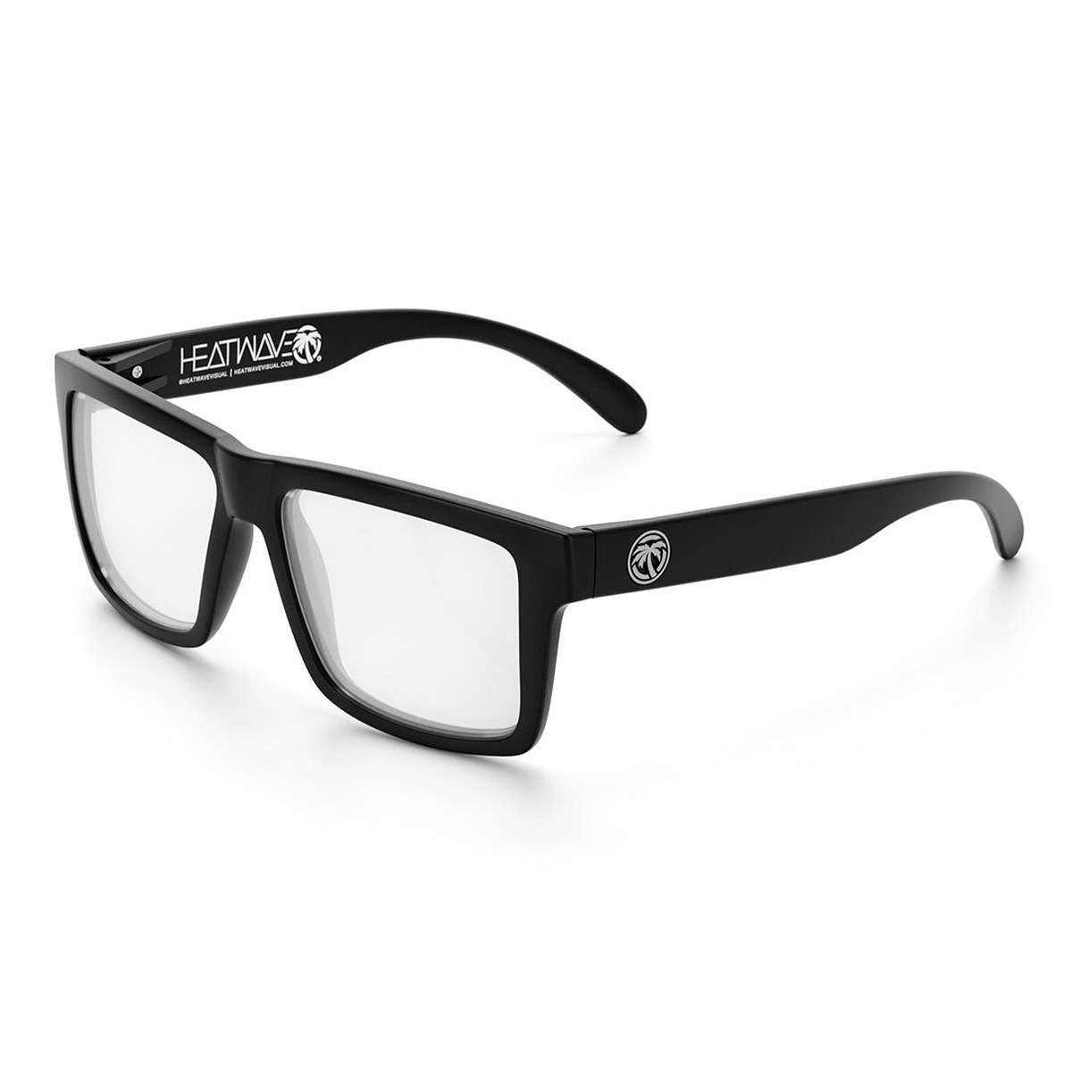 Heat Wave Visual VISE Z87 Sunglasses with black frame and clear lens shown as impact-rated protective eyewear for shop work and general jobsite use