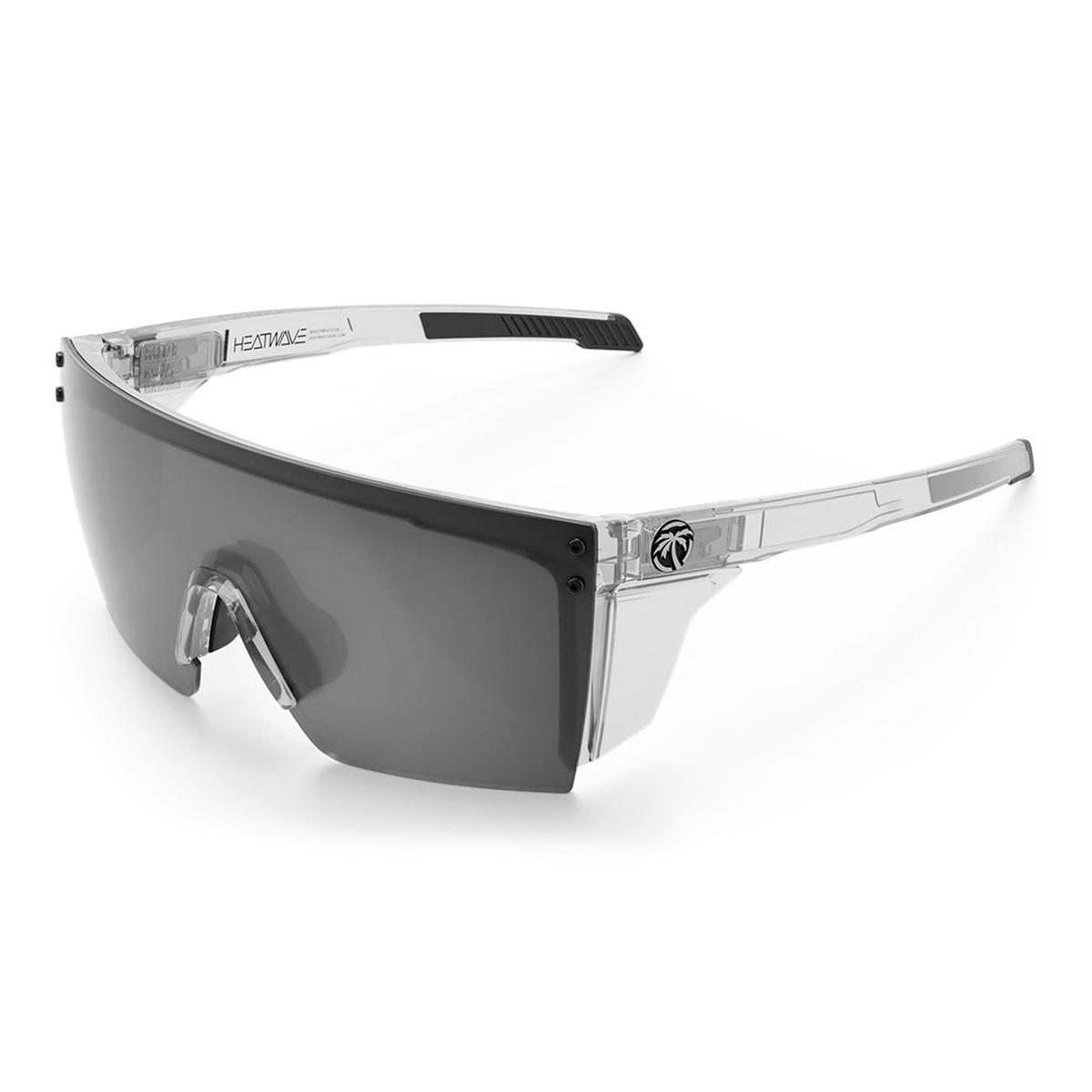 Heat Wave Visual Performance XL Lazer Face sunglasses with vapor clear frame and photochromic shield lens for indoor to outdoor work transitions