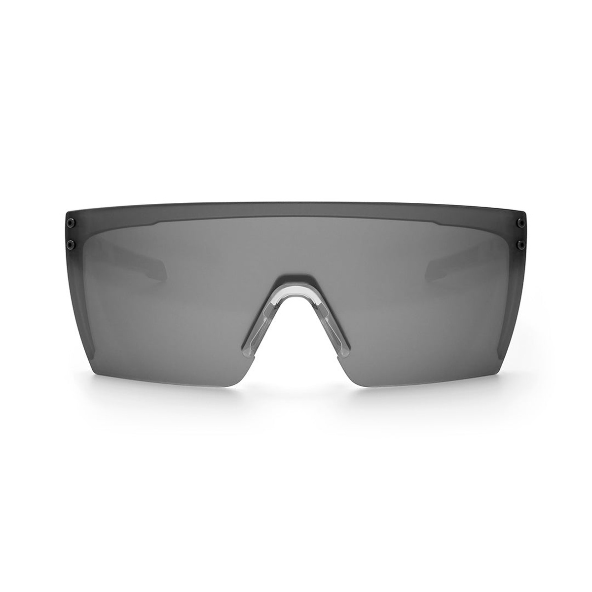 Front view of Heat Wave Visual Performance XL Lazer Face sunglasses showing wide photochromic safety lens for debris protection and full-face coverage