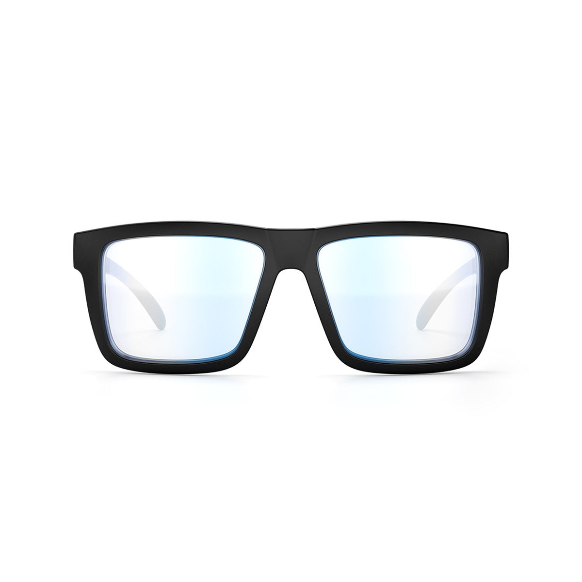 Heat Wave Visual XL VISE Z87 Sunglasses Black Frame Blue Light Blocking front view highlighting the high-transmission lenses for indoor workspaces and screen-heavy environments