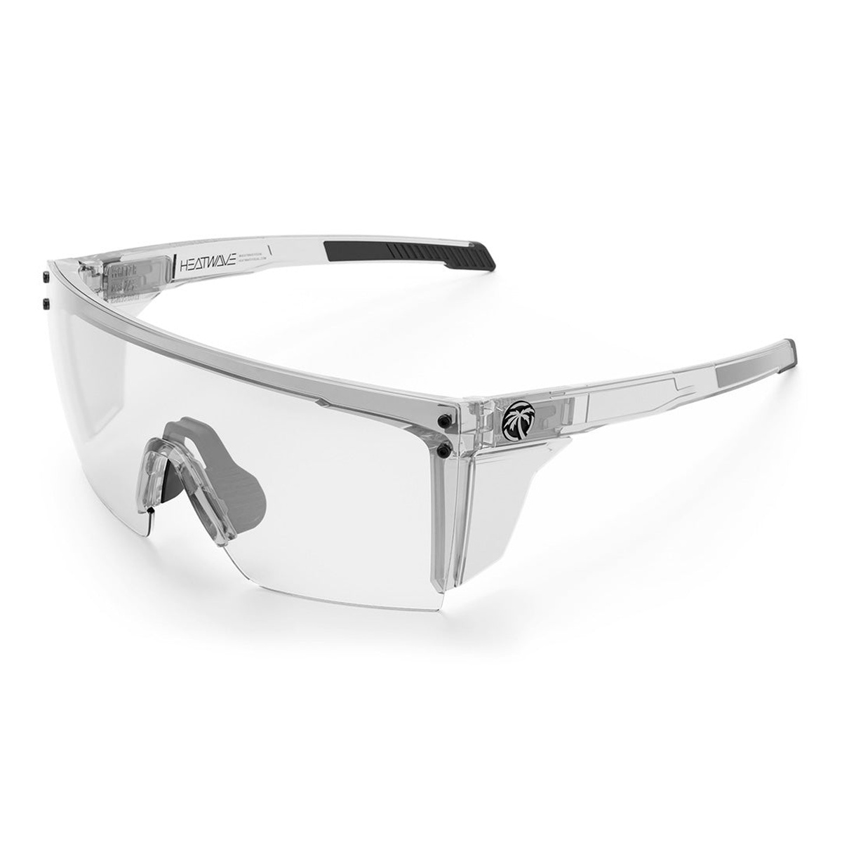 Performance XL Lazer Face Sunglasses: Anti Fog Clear Lens Z87+ with clear shield lens and side shields for full-coverage eye protection in shop and jobsite work
