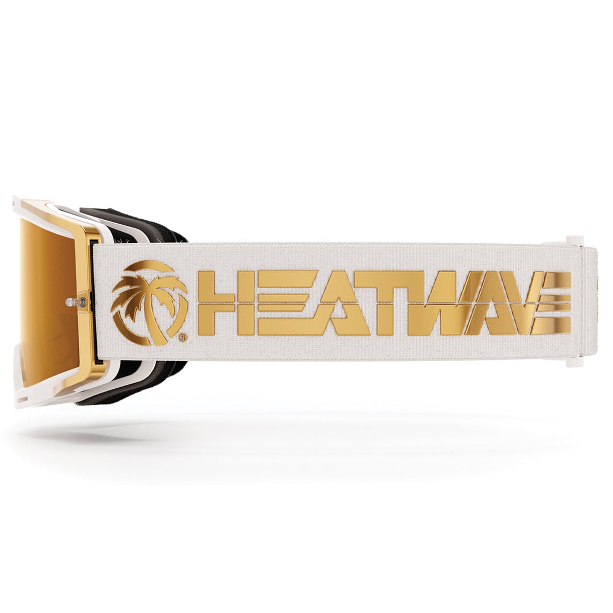 Heat Wave Visual MXG-250 Moto Goggle - Colby Raha 2.0 side view showing wide strap and tear-off post setup for motocross helmets