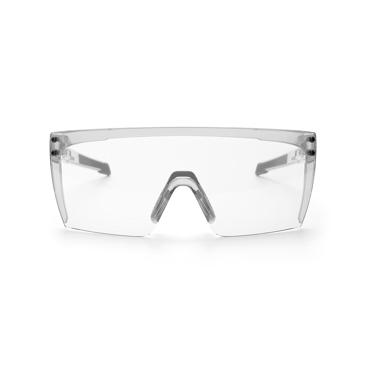 Front view of Heat Wave Visual Performance Lazer Face Sunglasses Anti Fog Clear Lens Z87+ for indoor work, low-light tasks, and full field visibility