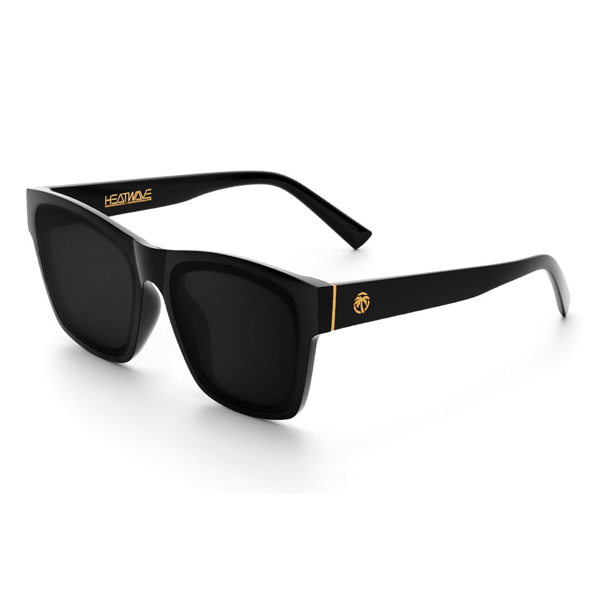 Heat Wave Visual Marylin Sunglasses Ultra Black with black frame and ultra dark lenses for bright outdoor use on snow, sand, rooftops, and poolside conditions